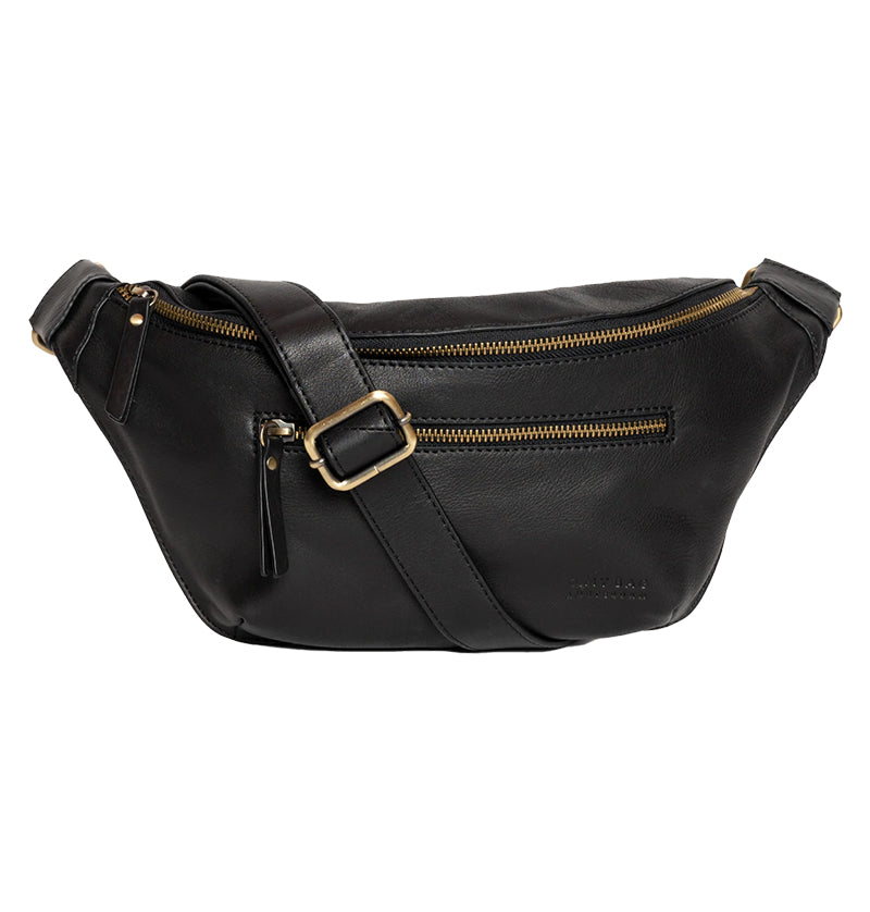 
                      
                        Drew Bum Bag / Checkered Strap-black (Soft Grain leather)
                      
                    