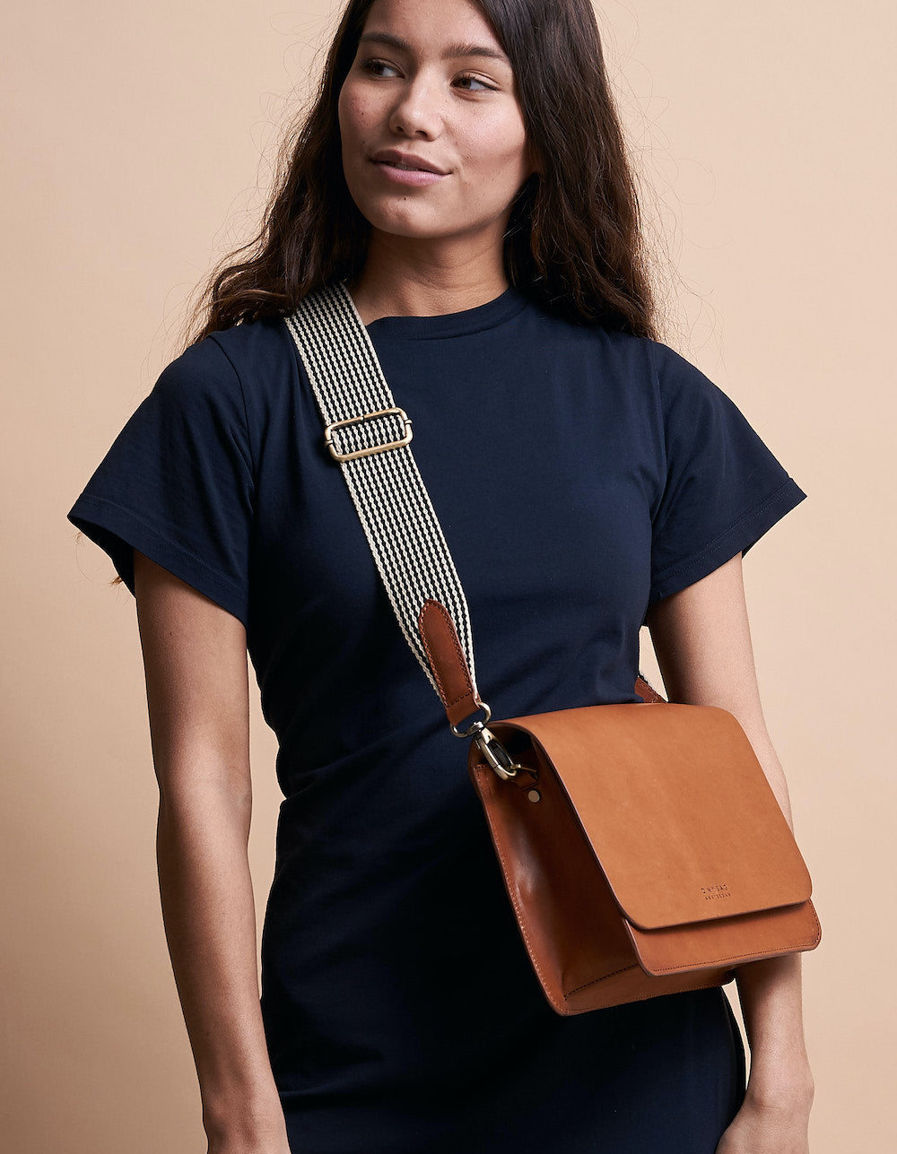 Handtas Audrey / 2 Straps-cognac (classic leather)