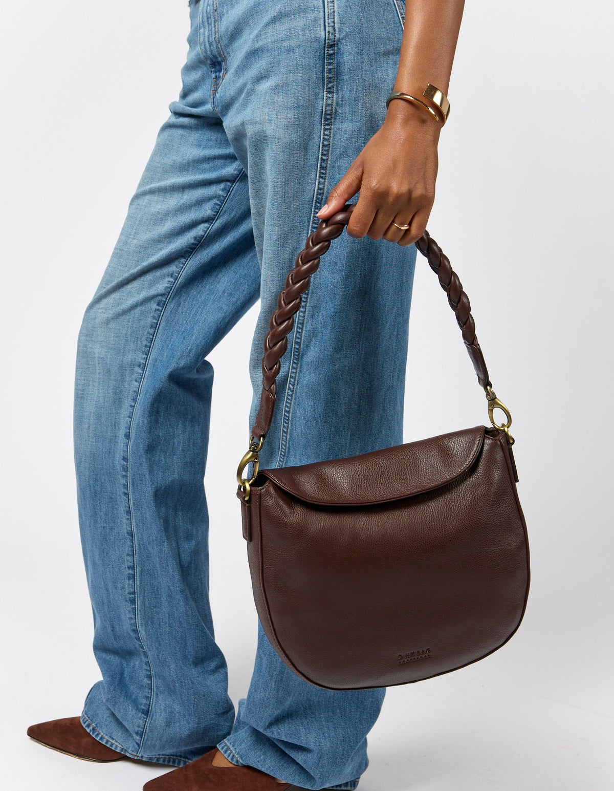 Handtas Inno Handtas Lana / 2 Straps-chocolate (soft grain leather) – Mini Butik