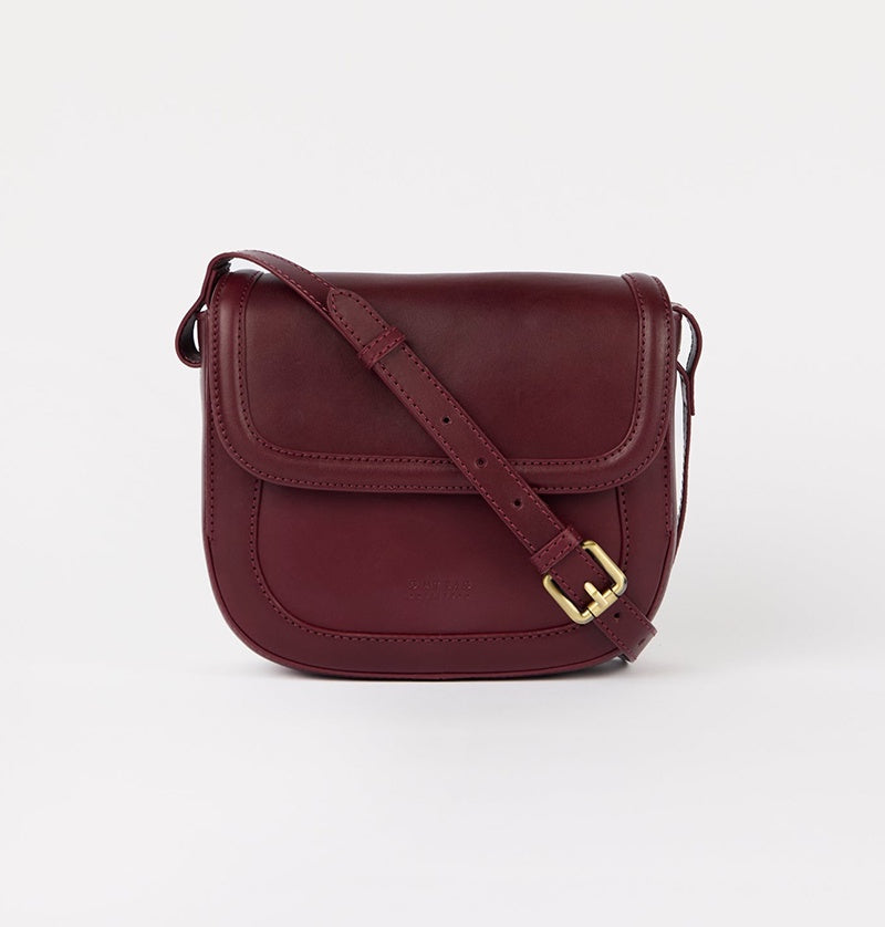 Handtas Nina-cherry (classic leather)