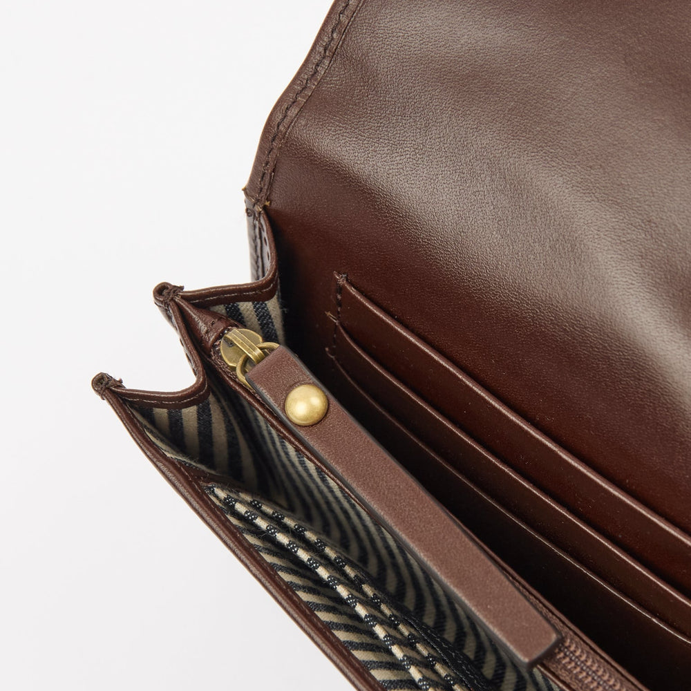 Jo's Purse/Wallet-chocolate (classic leather)