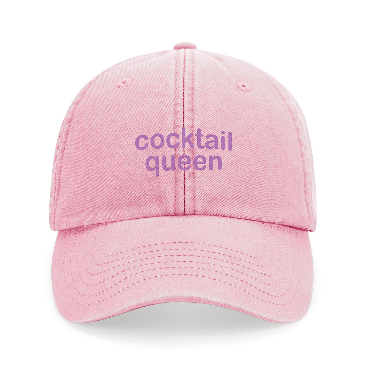 Vintage Cap 'cocktail queen'-pink/purple