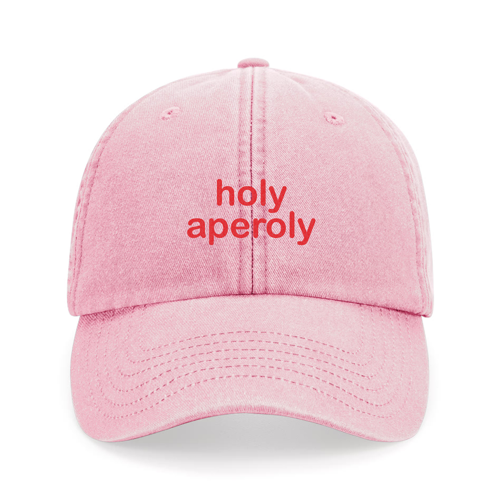 Vintage Cap 'holy aperoly'-pink/red