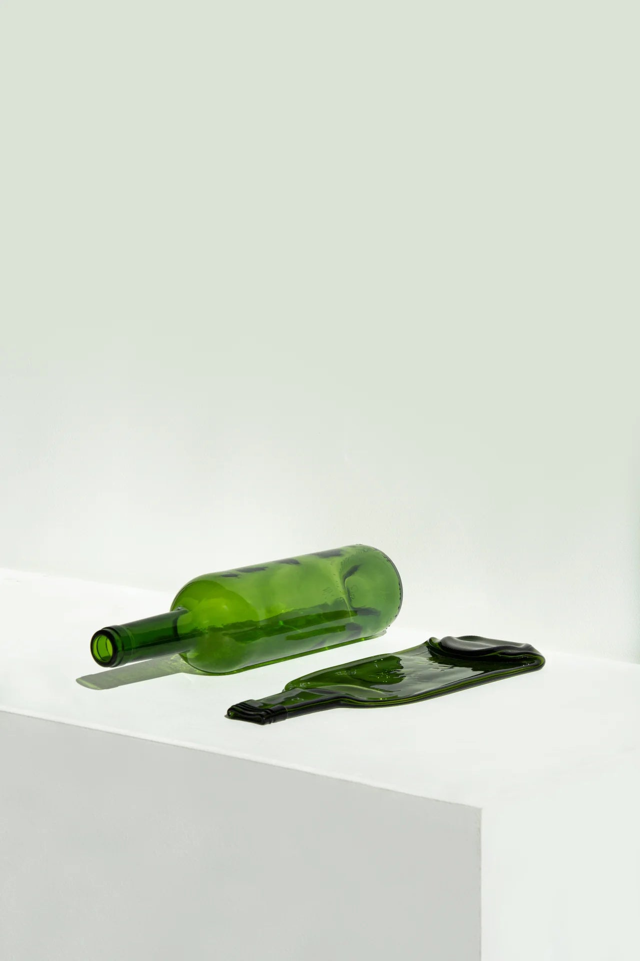 QDB Serveerplank / Planche apéritive Medium Vert (12,5x30cm)-groen glas