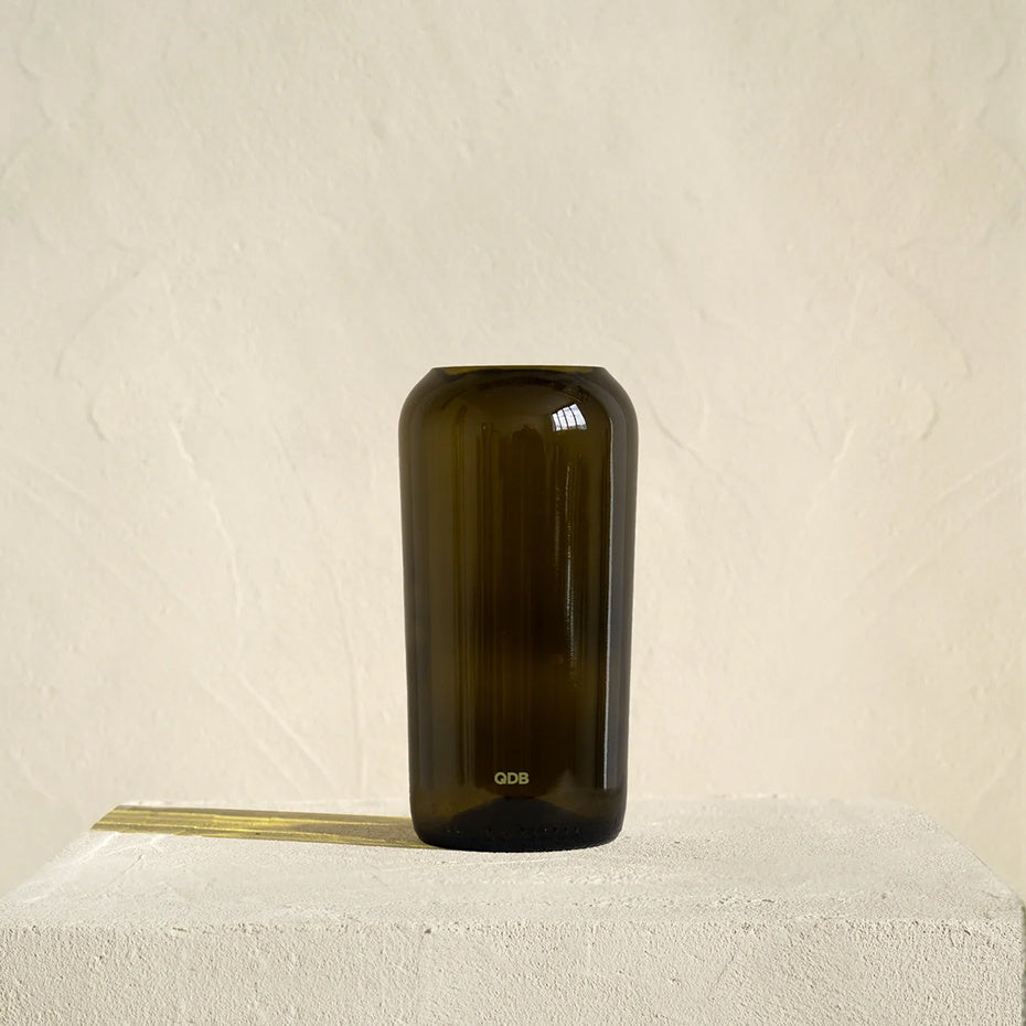 QDB Vaas Medium 5037 Calva (8,5x16,5cm)-bruin glas