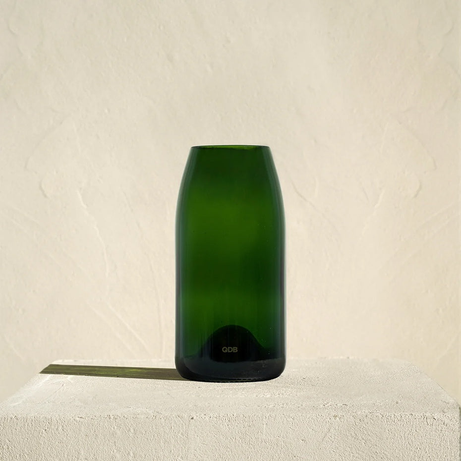 QDB Vaas Medium Vert 02 (8,5x17,5cm)-groen glas