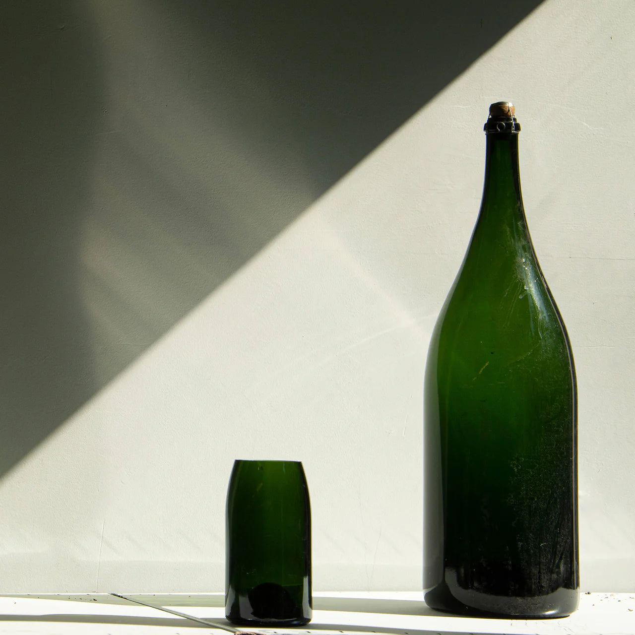 QDB Vaas Medium Vert 02 (8,5x17,5cm)-groen glas