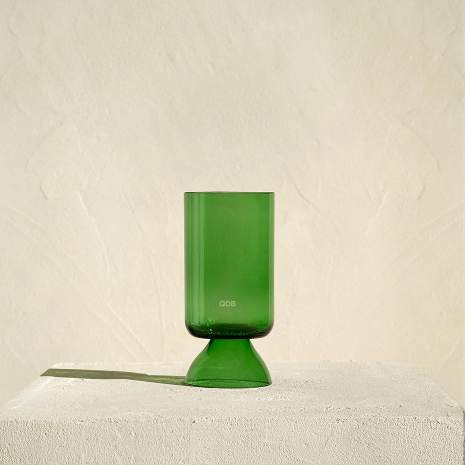 QDB Drinkglas Verre a Pied 25cl (2 stuks)-groen glas