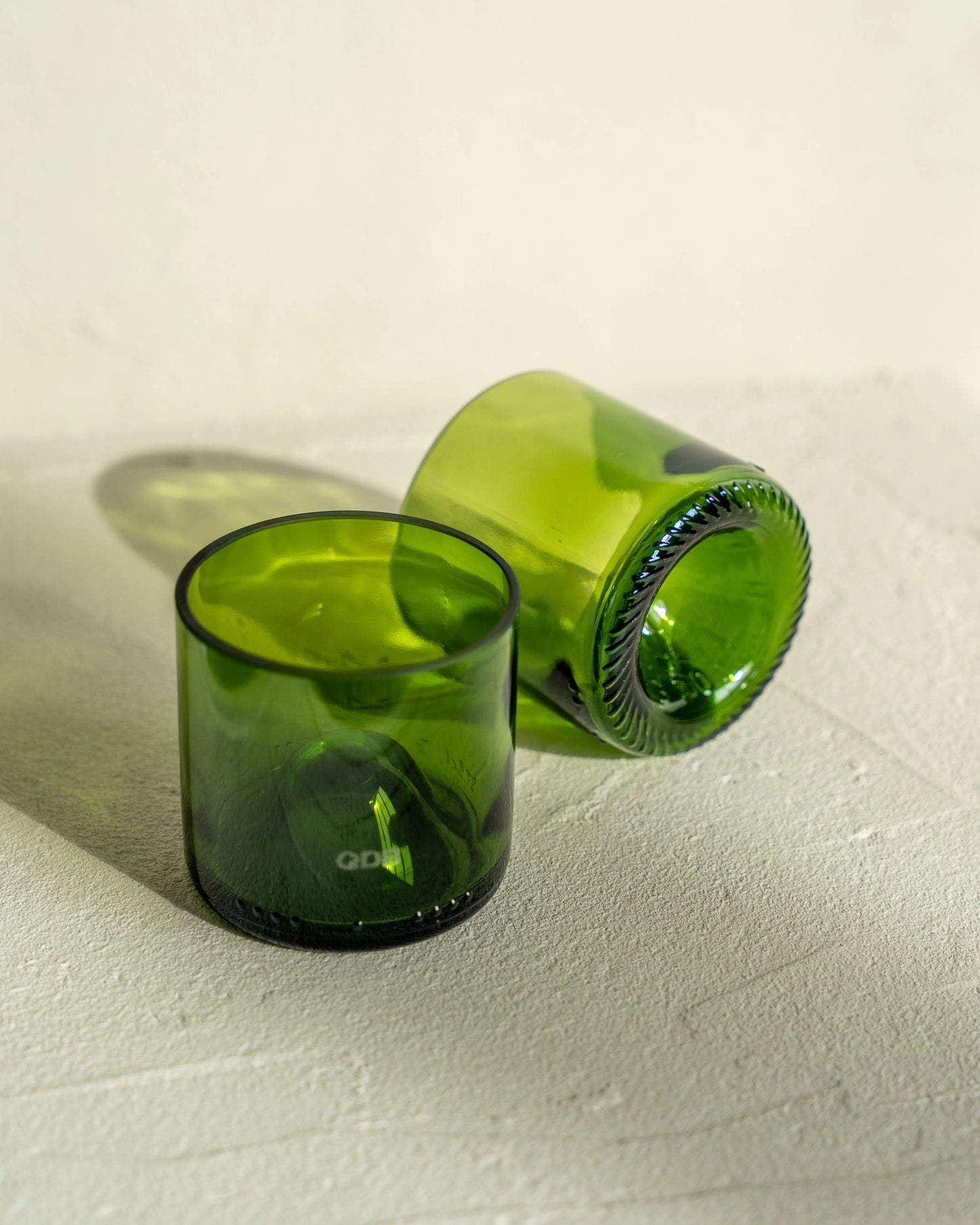 QDB Drinkglas Shot / Tasse à café 10cl (4 stuks)-groen glas