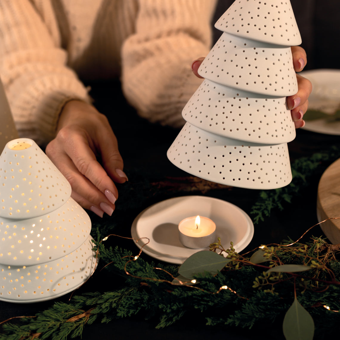 Fir Light Christmas Tree (large)-white