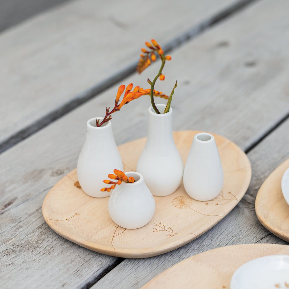 Mini Vase Set- 4stuks white