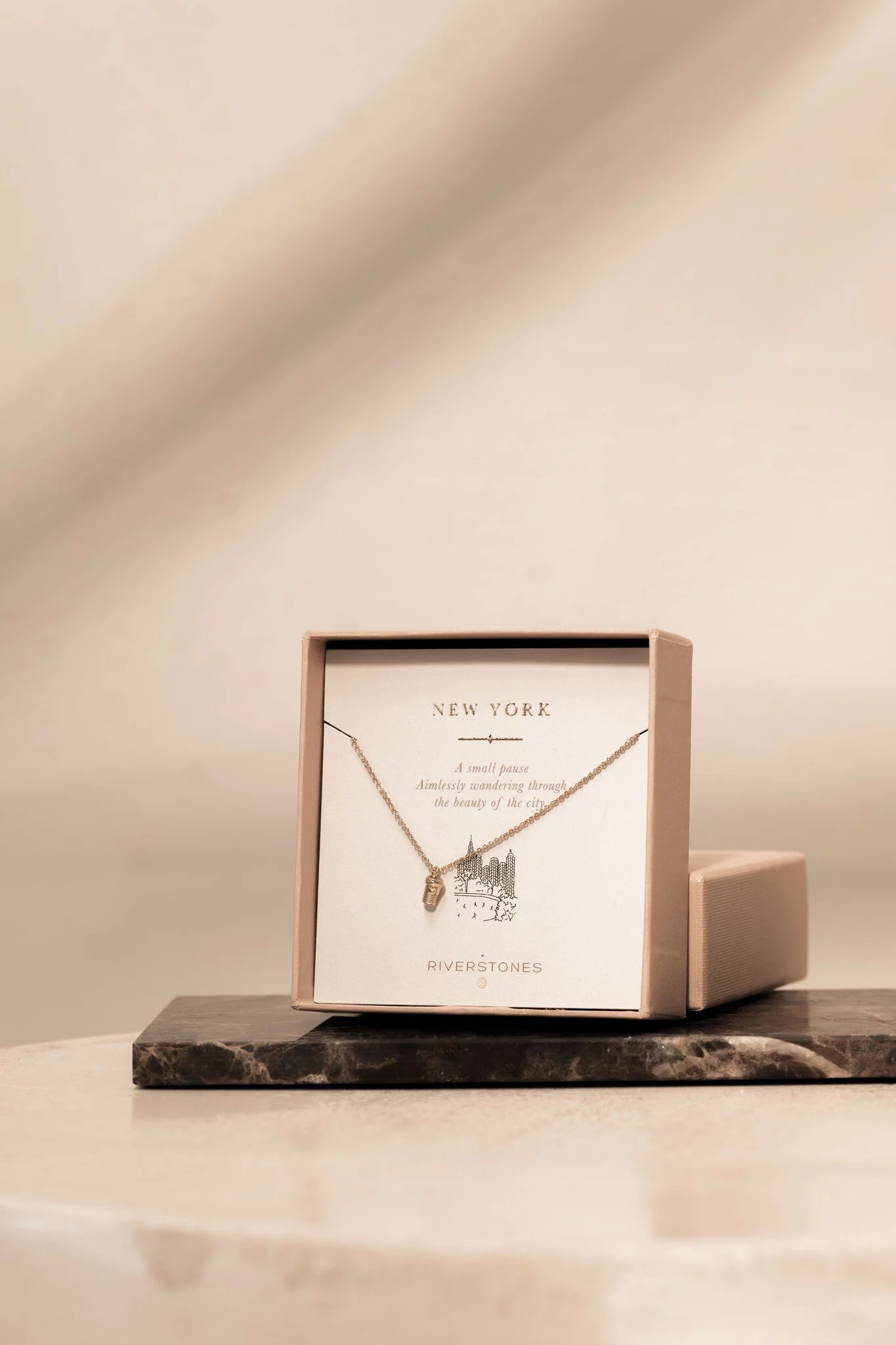 Ketting New York Coffee-gold