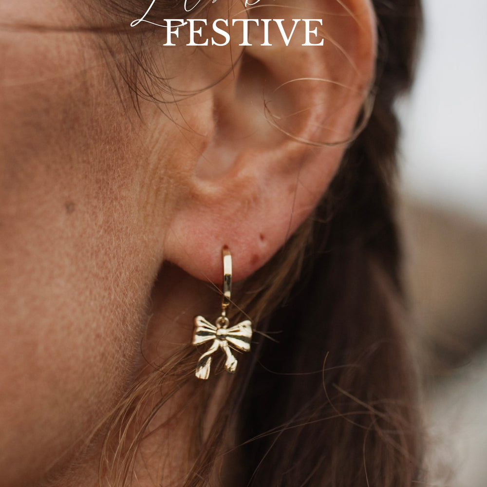 Oorbellen Festive Hoops New York-gold