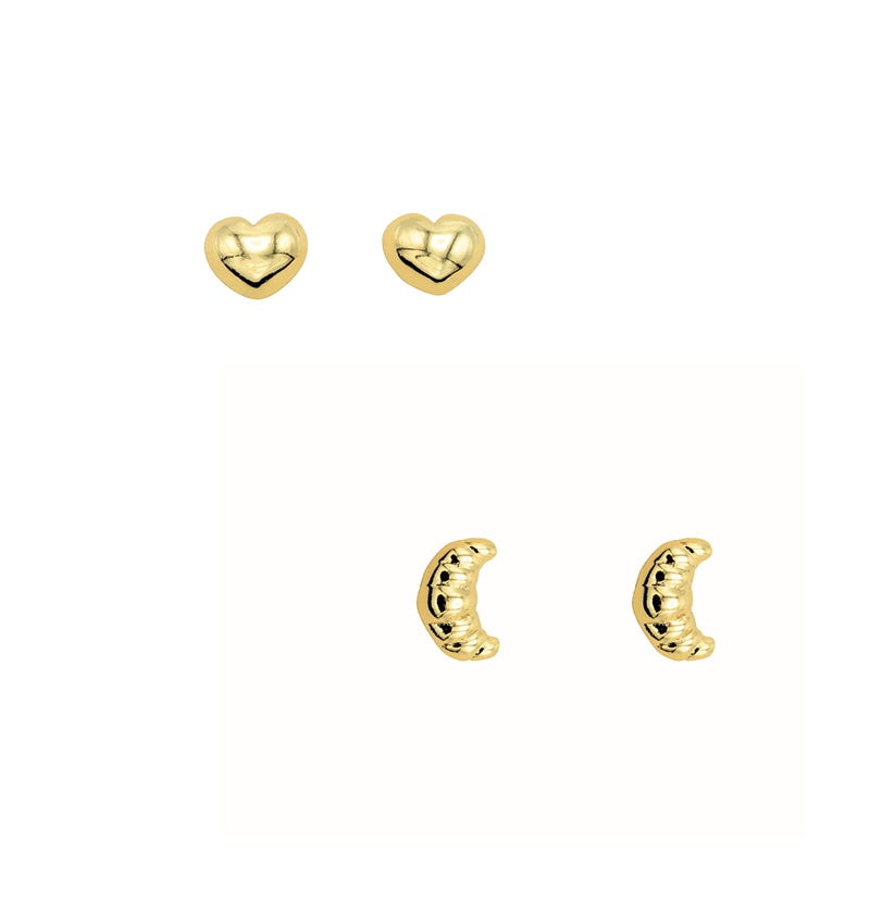 Oorbellen Studs Bonjour Amour-gold