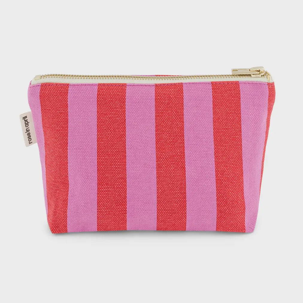 Pouch Sofia Stripes-orchid/tomato