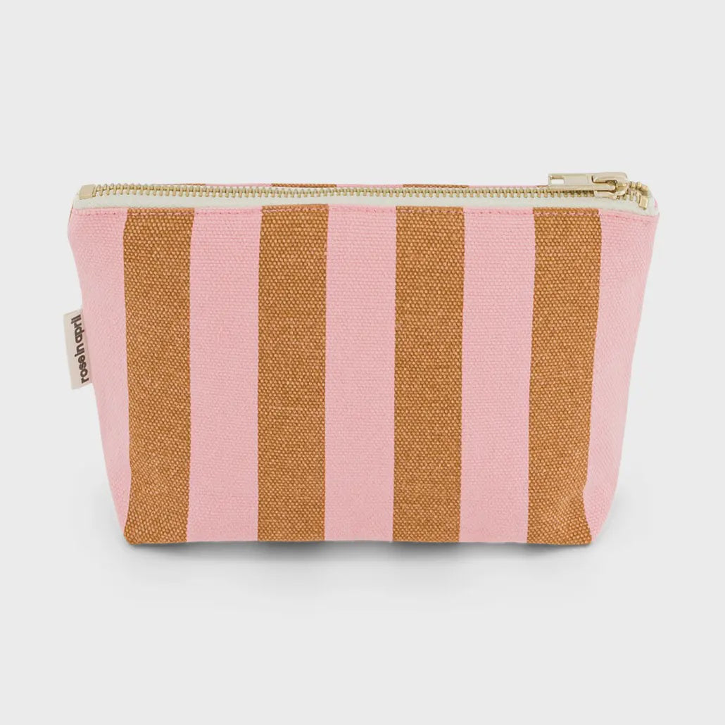 Pouch Sofia Stripes-strawberry/caramel