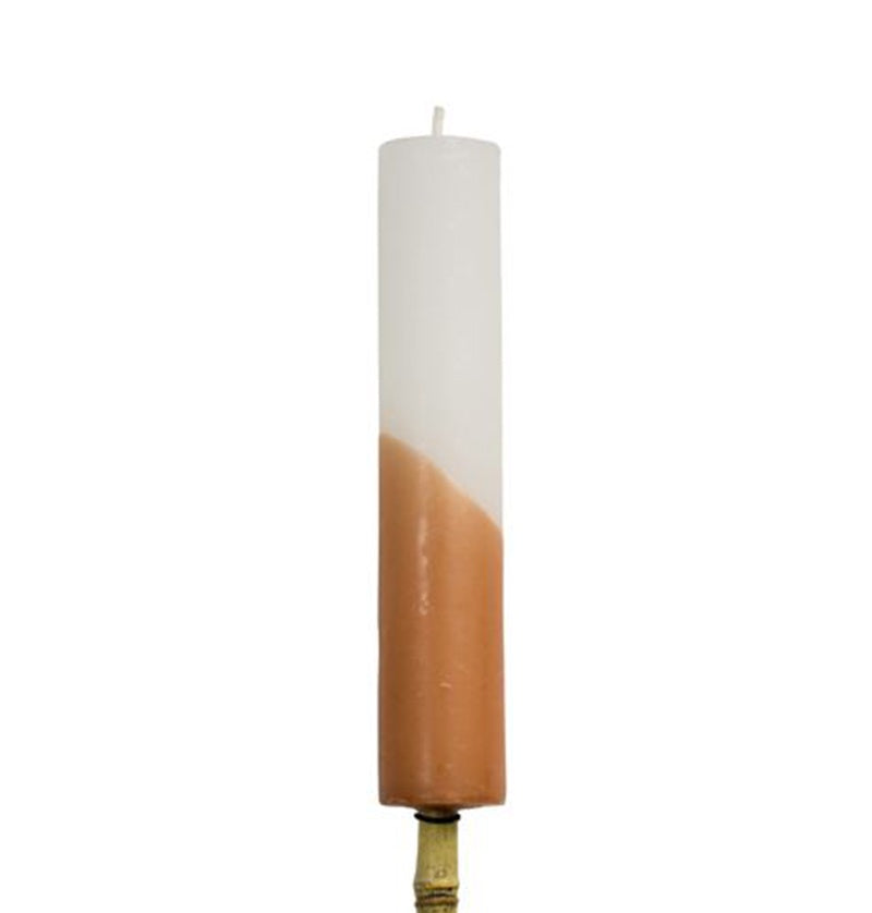 Fakkel Candle Half Dipped XL-siena