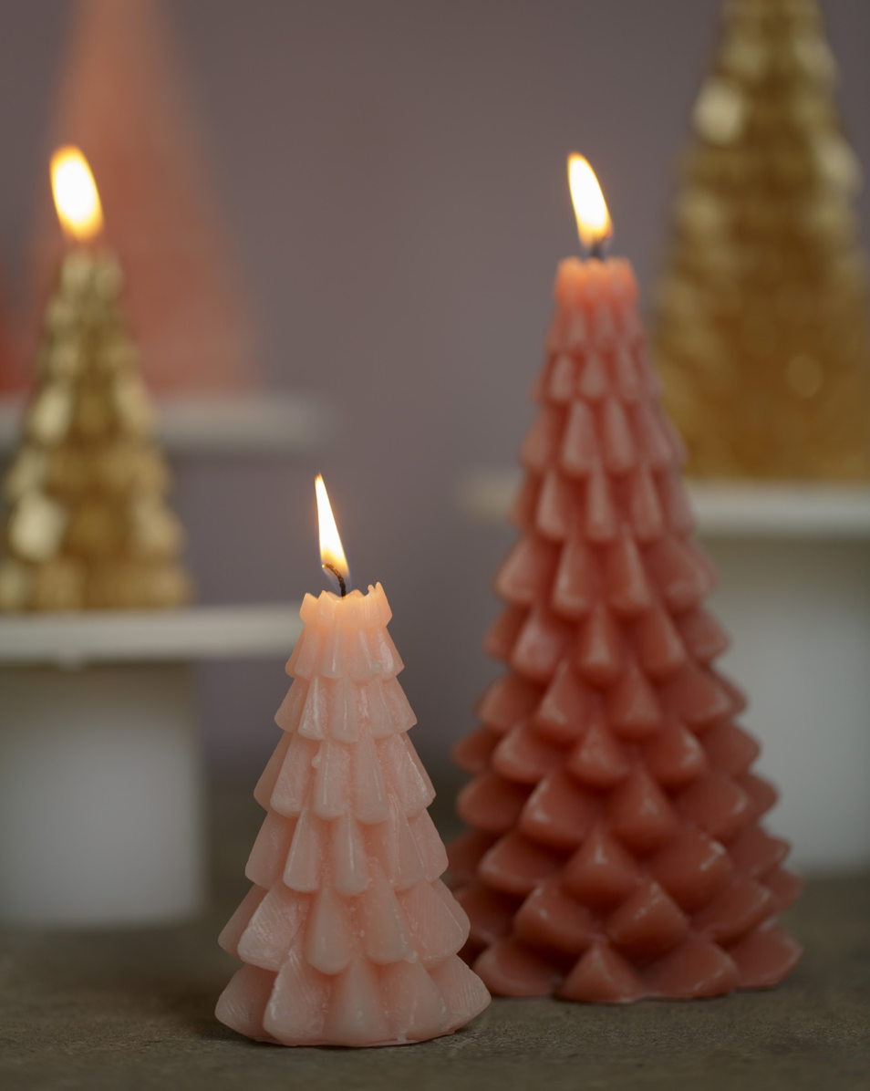 Xmas Tree Candle 6x12cm-skin