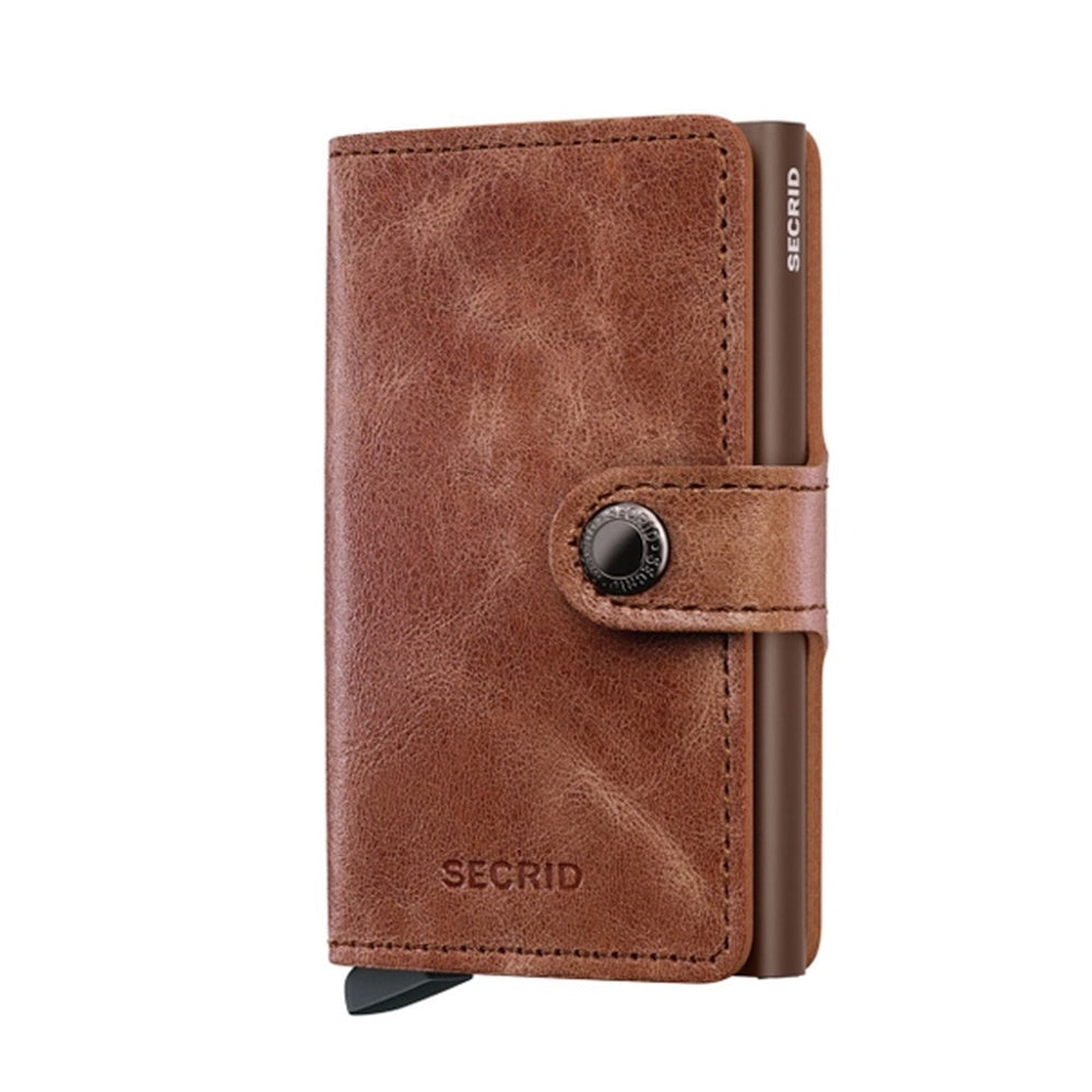 Miniwallet Vintage-cognac brown