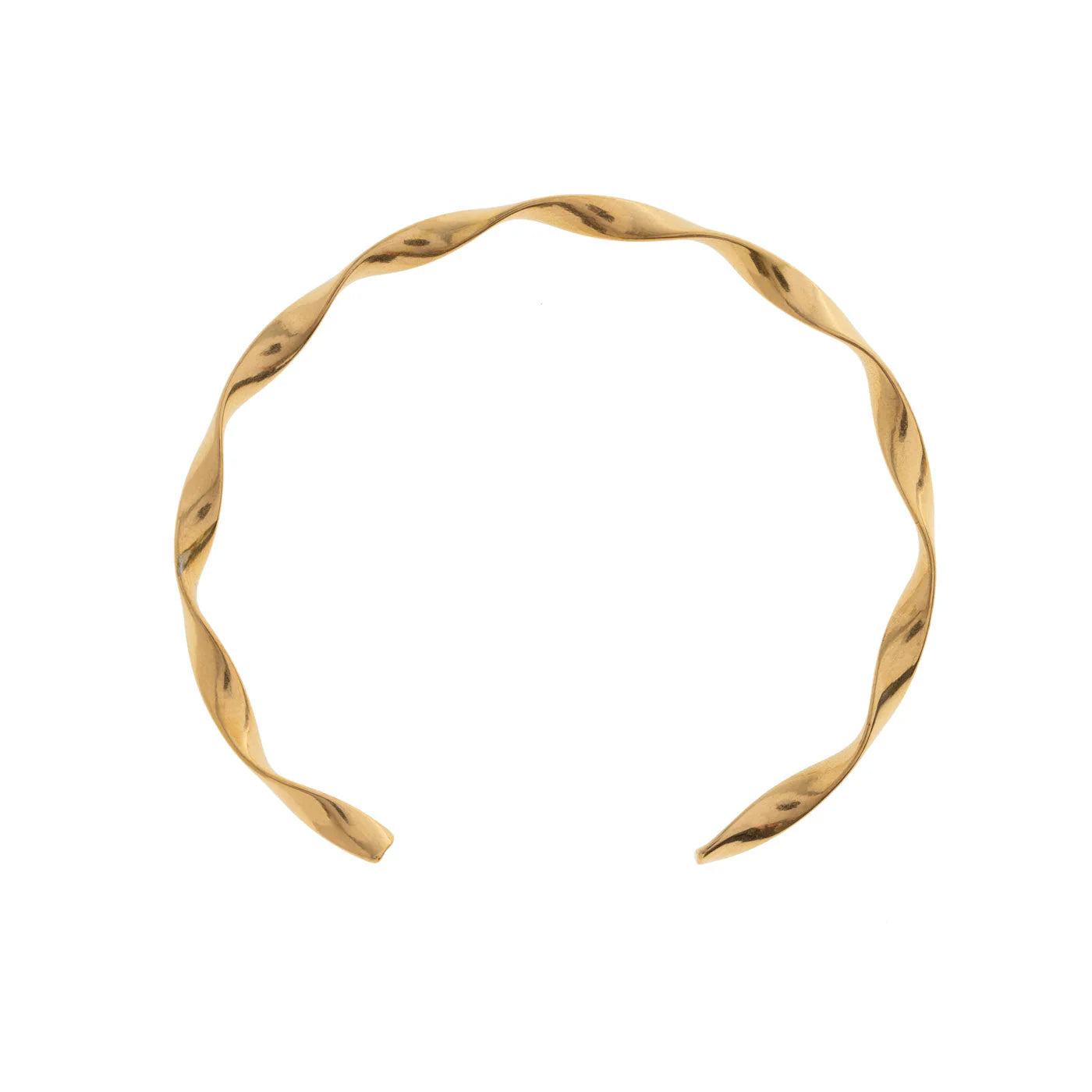 Armband Bangle Juni Wavy Twisted-gold