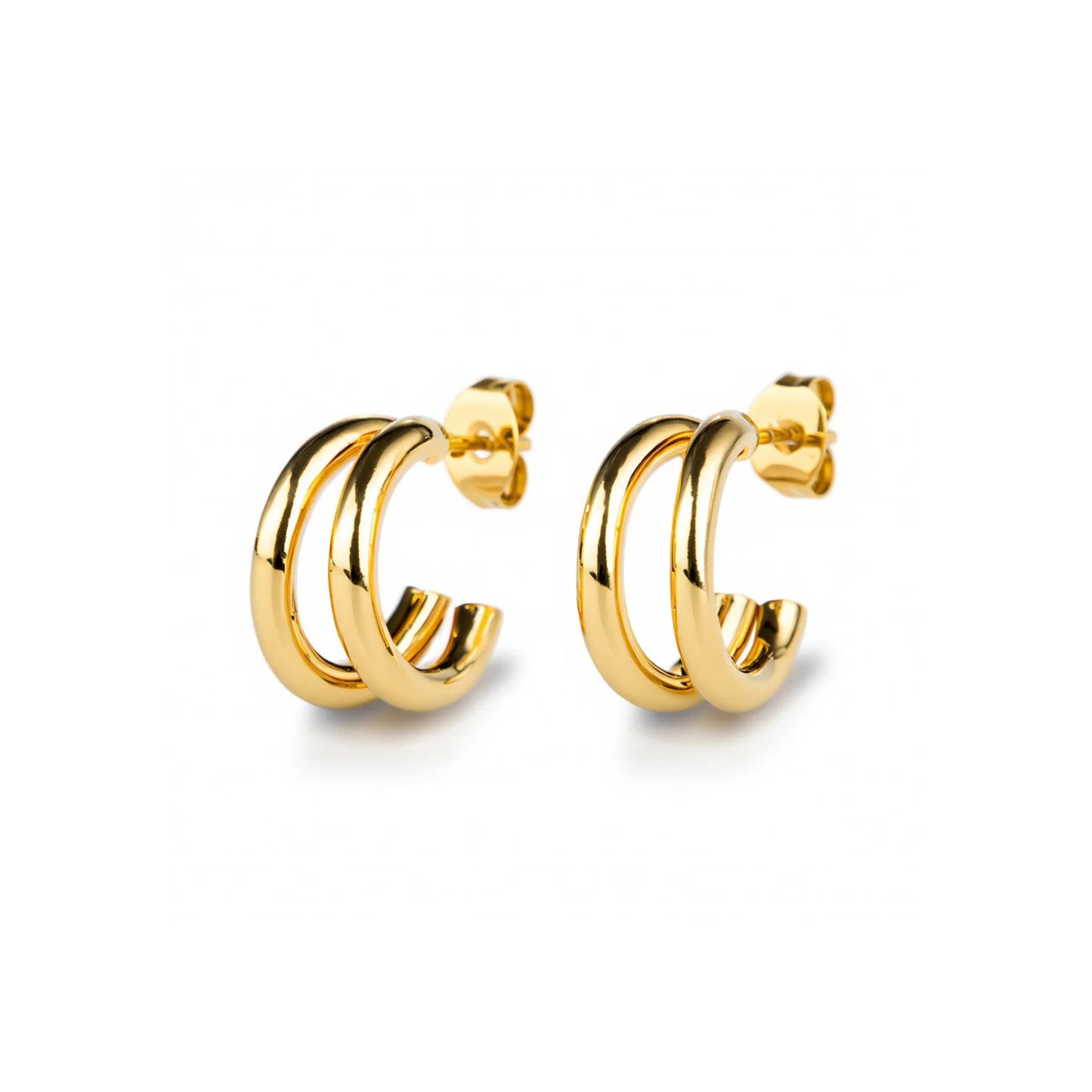 Oorbellen Heylin Double Hoop-gold