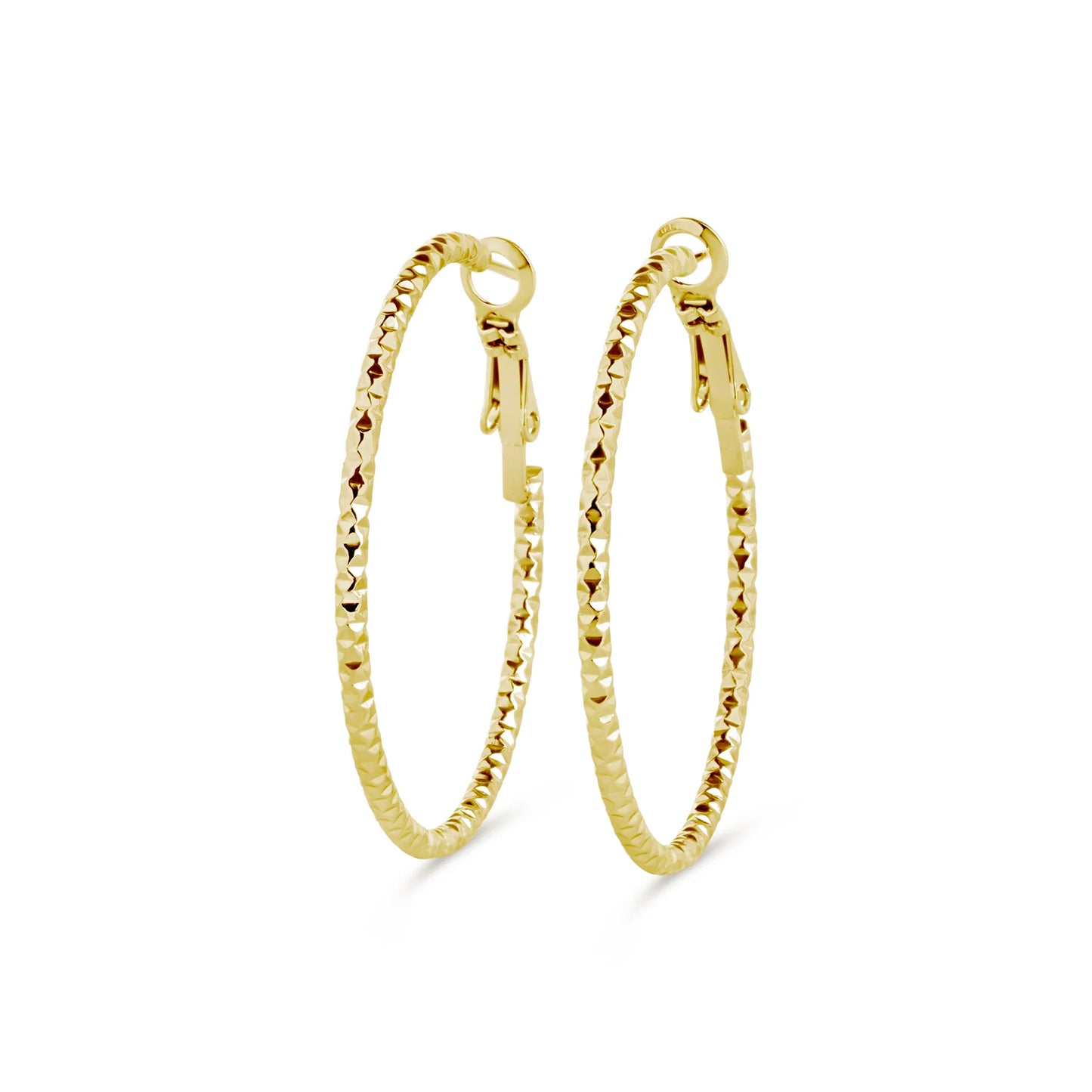 Oorbellen Sansa Organic Hoop-gold