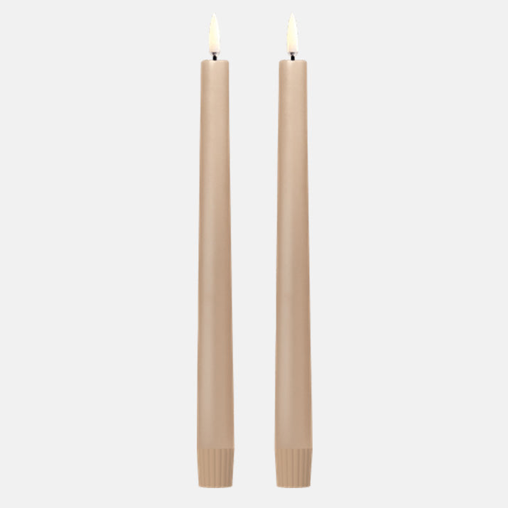 LED Dinerkaars Smooth 2-pack 2,3x25cm-beige
