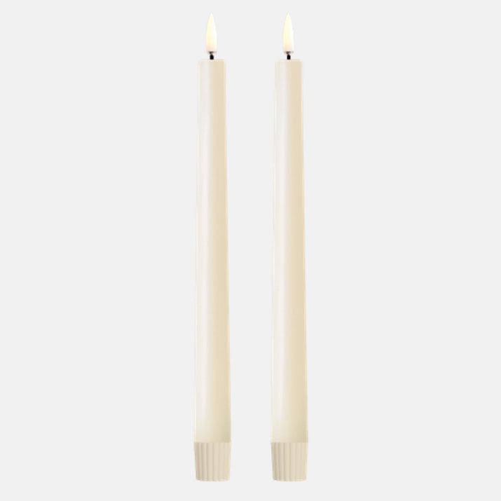 LED Dinerkaars Smooth 2-pack 2,3x25cm-vanilla