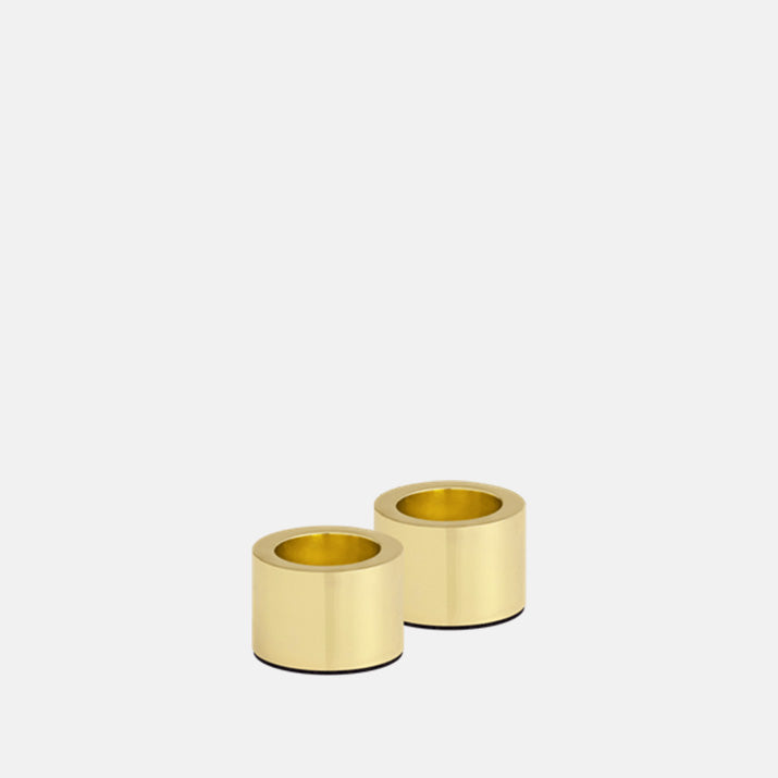 Kandelaar Taper 2-pack 3,25x2,32cm-matte brass