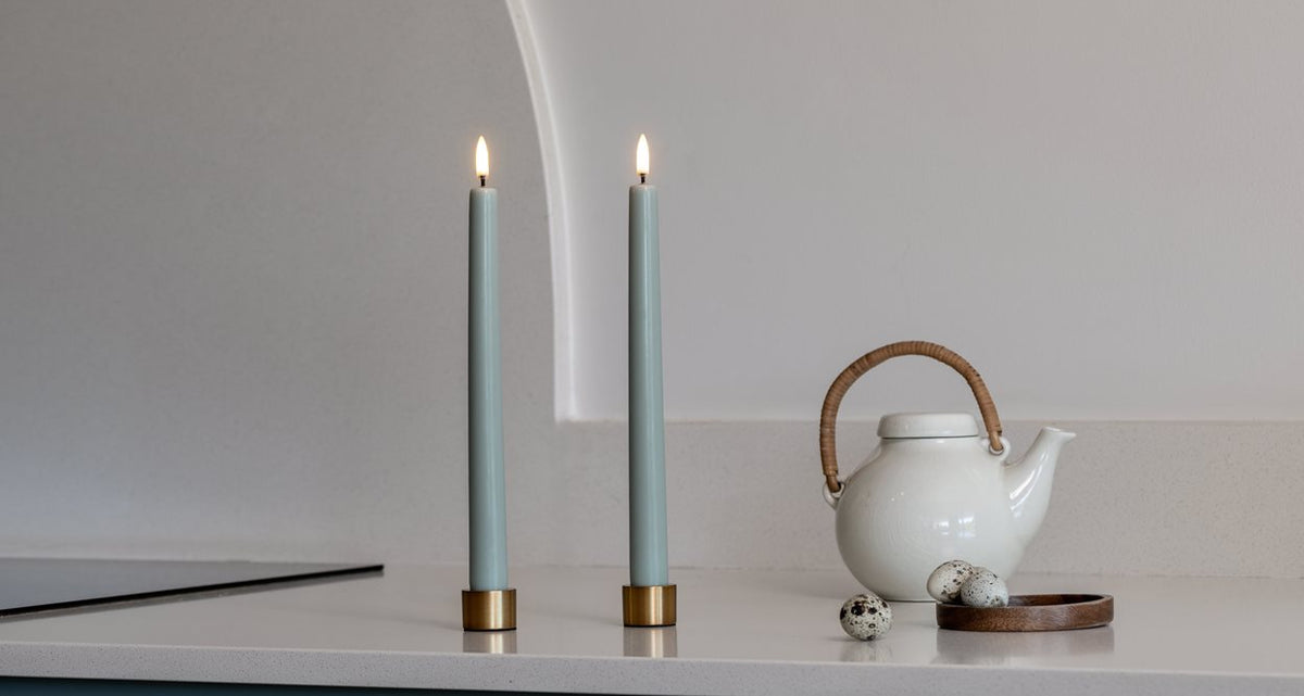 Kandelaar Taper 2-pack 3,25x2,32cm-matte brass