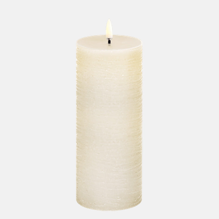 LED Stompkaars Pillar Rustic 7,8x20cm-vanilla