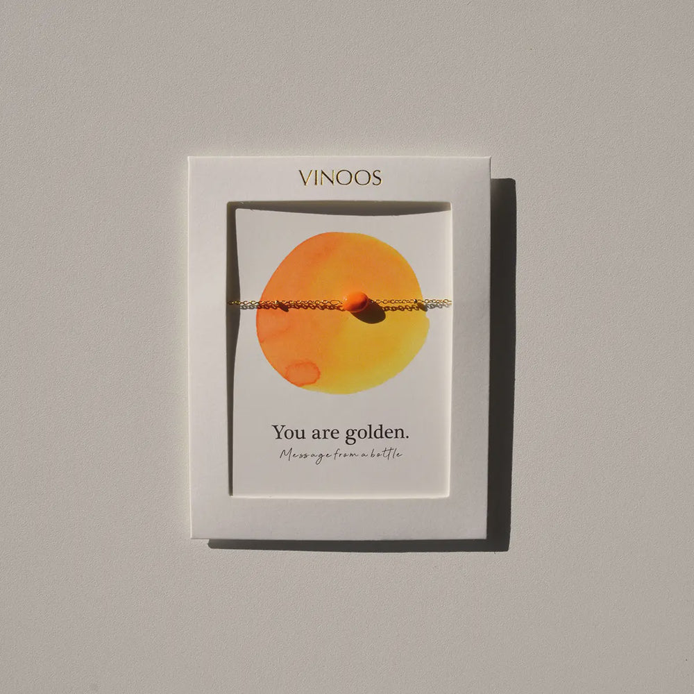 Armband Fine 'A little joy'-orange (sunset mojito)