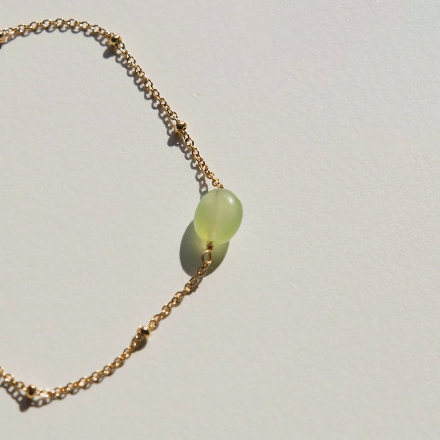 Armband Fine 'Good Luck'-green (white wine)