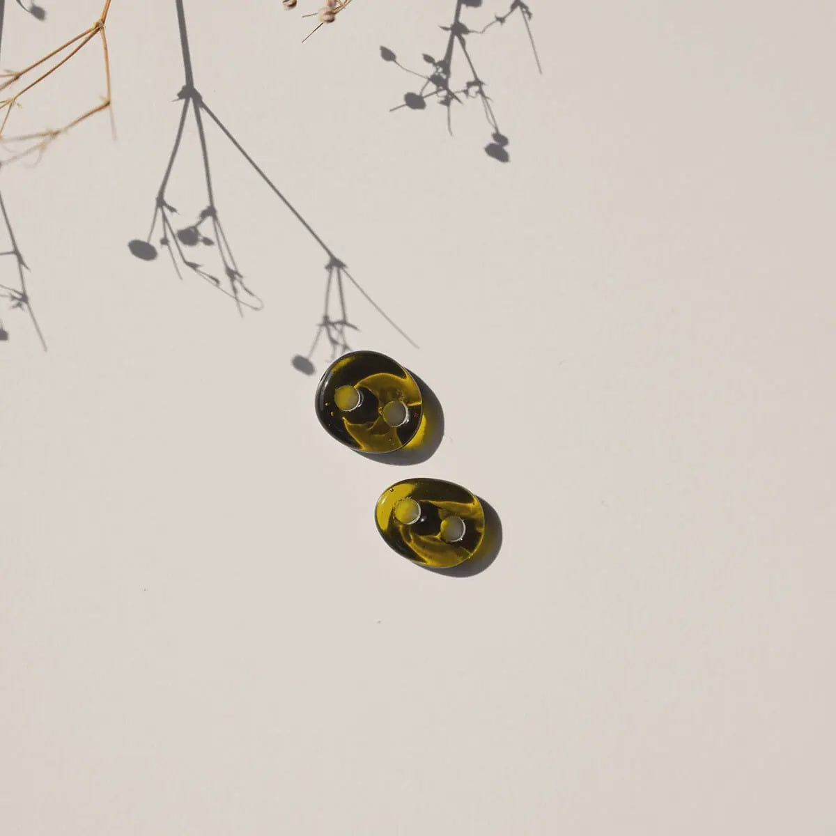 Verbindingsknoopjes Upcycled Glass-green