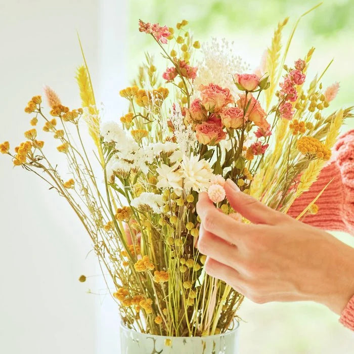 Boeket Droogbloemen Field Bouquet Small-pink lemonade