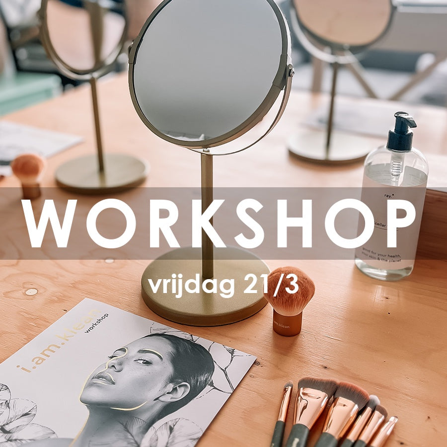 Workshop i.am.klean 21/3 om 10u