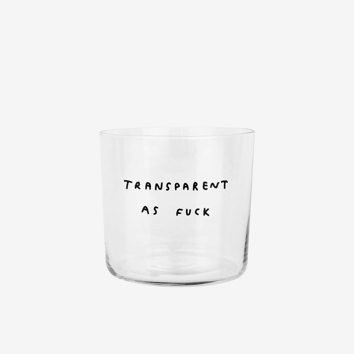 Yahya Glas Medium 'Transparent As Fuck'-350ml