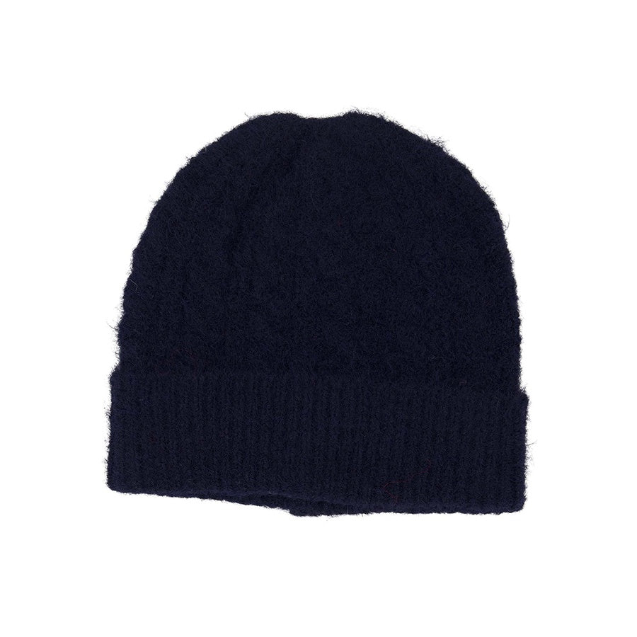 Muts Gebreid met kabels-navy