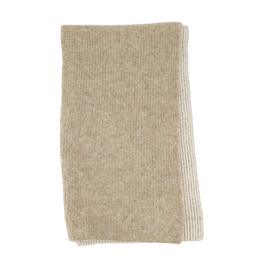 Sjaal Gebreid Rib-taupe