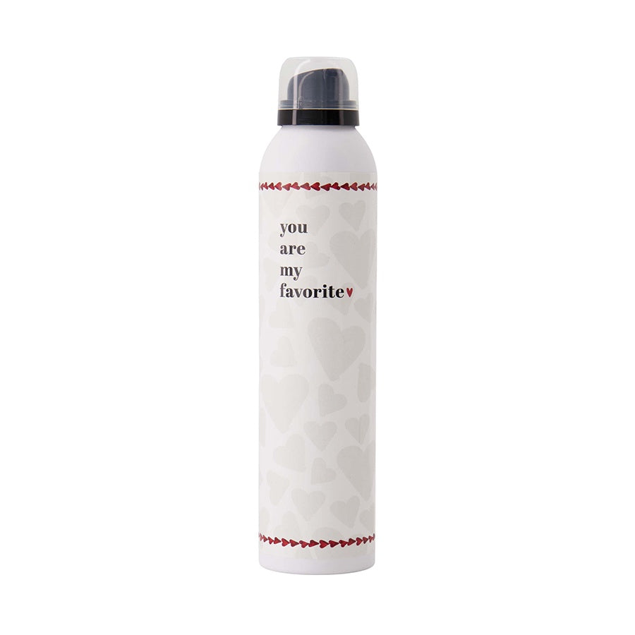 Doucheschuim 'Favorite' 200ml-wit/rood
