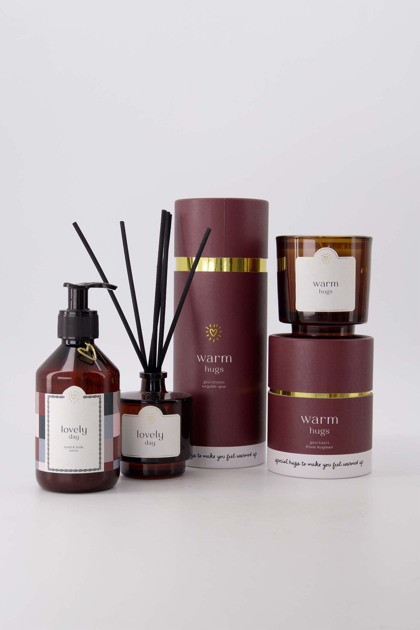 Doucheschuim 'Warm Hugs'-donkerrood