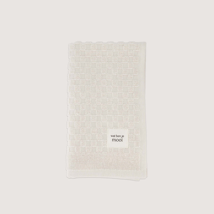 Gastendoekje 'Wat ben je mooi'-offwhite