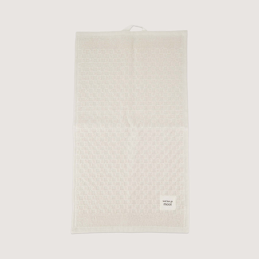 Gastendoekje 'Wat ben je mooi'-offwhite