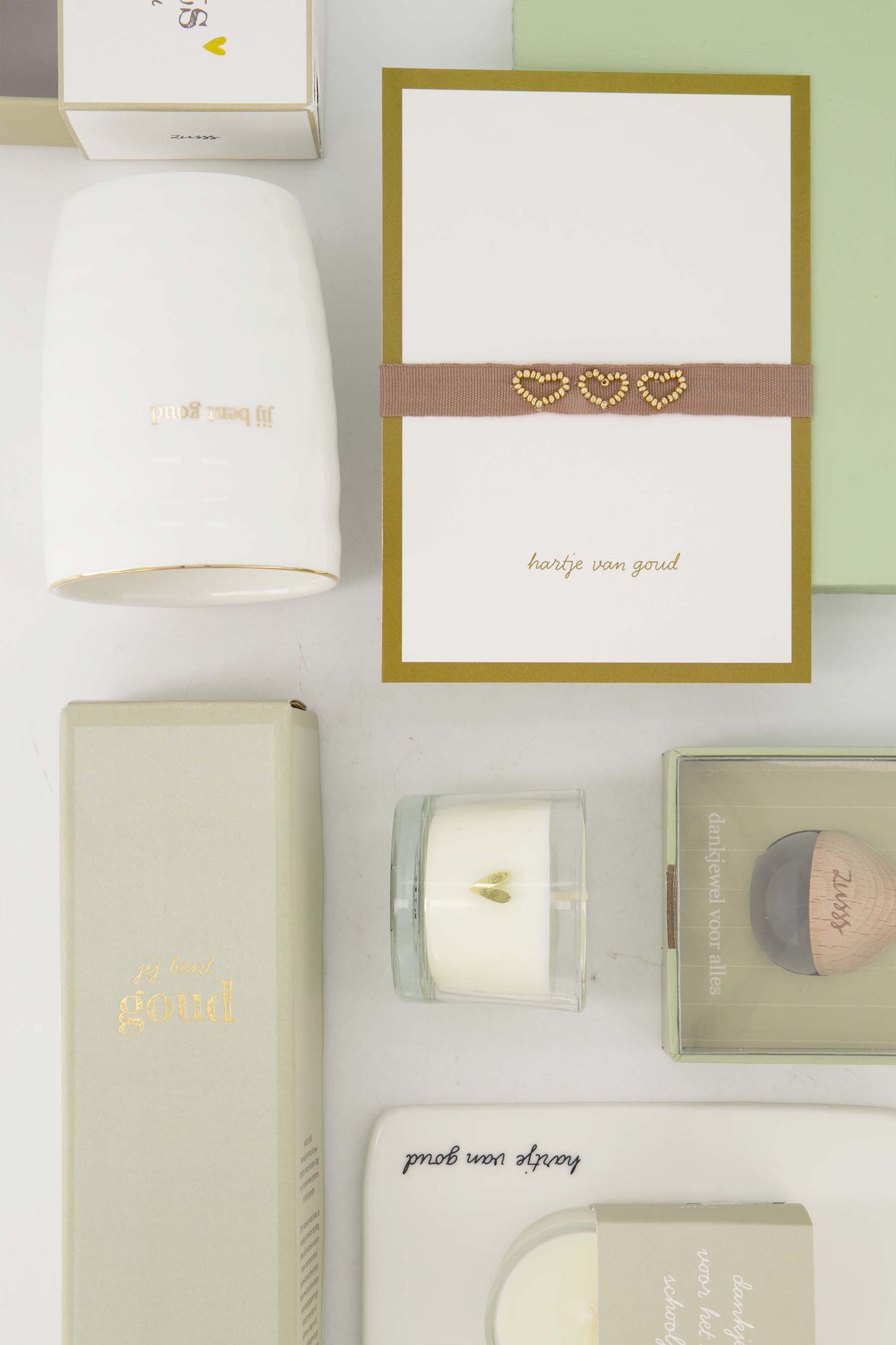 Geurhanger in doosje 'Bedankt voor alles'-lichtgroen