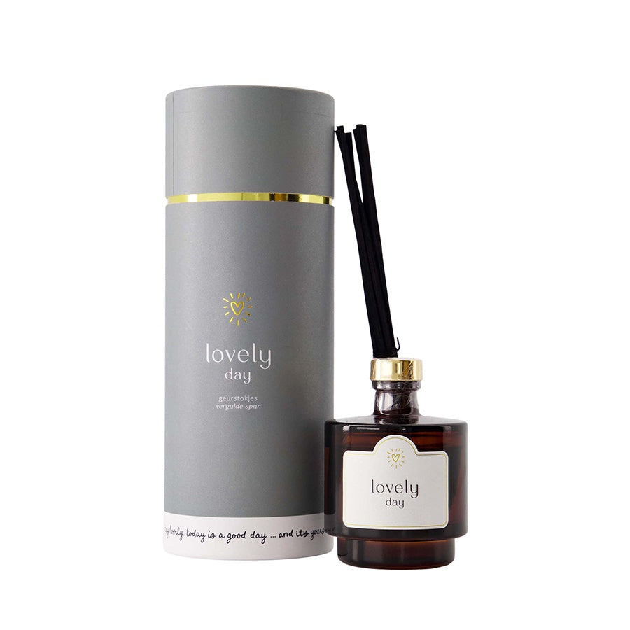 Geurstokjes in koker 'Lovely Day'-grijsblauw