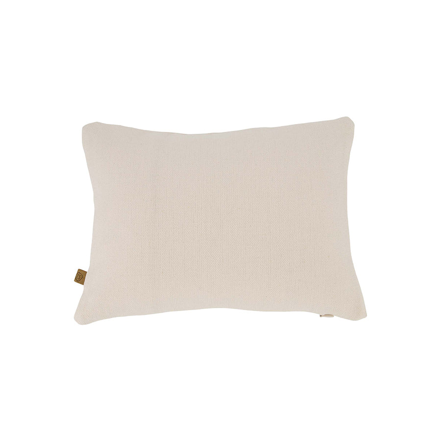 Kussen 'Gezellig met jou' Hartje 35x25cm-off white/rood