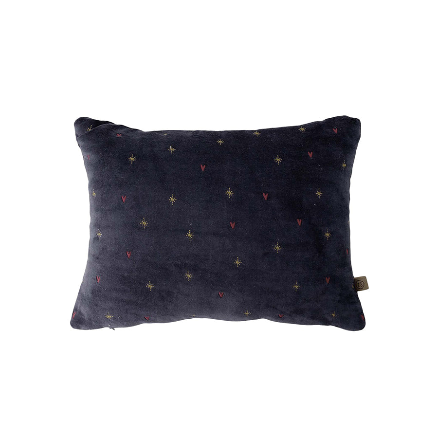 Kussen 'Samen met jou' 35x25cm-donkerblauw/goud