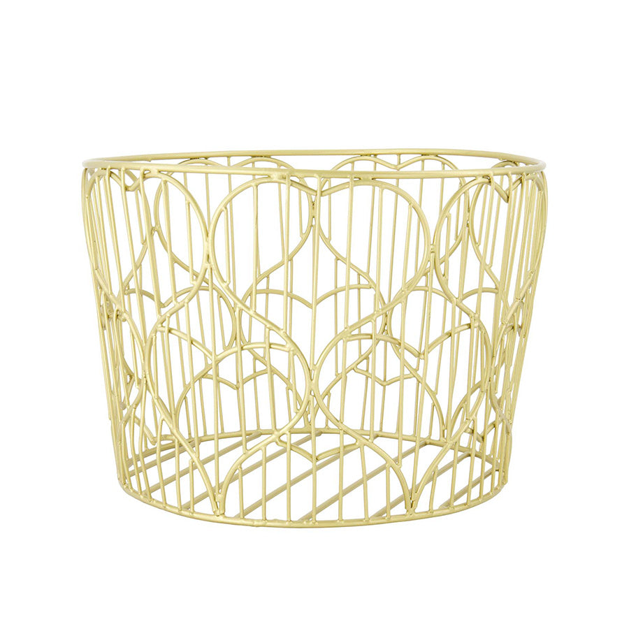 Mand Metaaldraad Hartjes S-goud