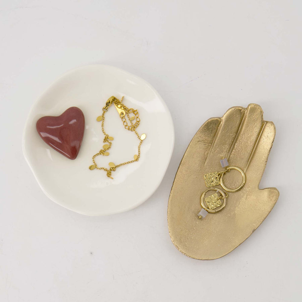 Schaaltje Hand Metaal- goud
