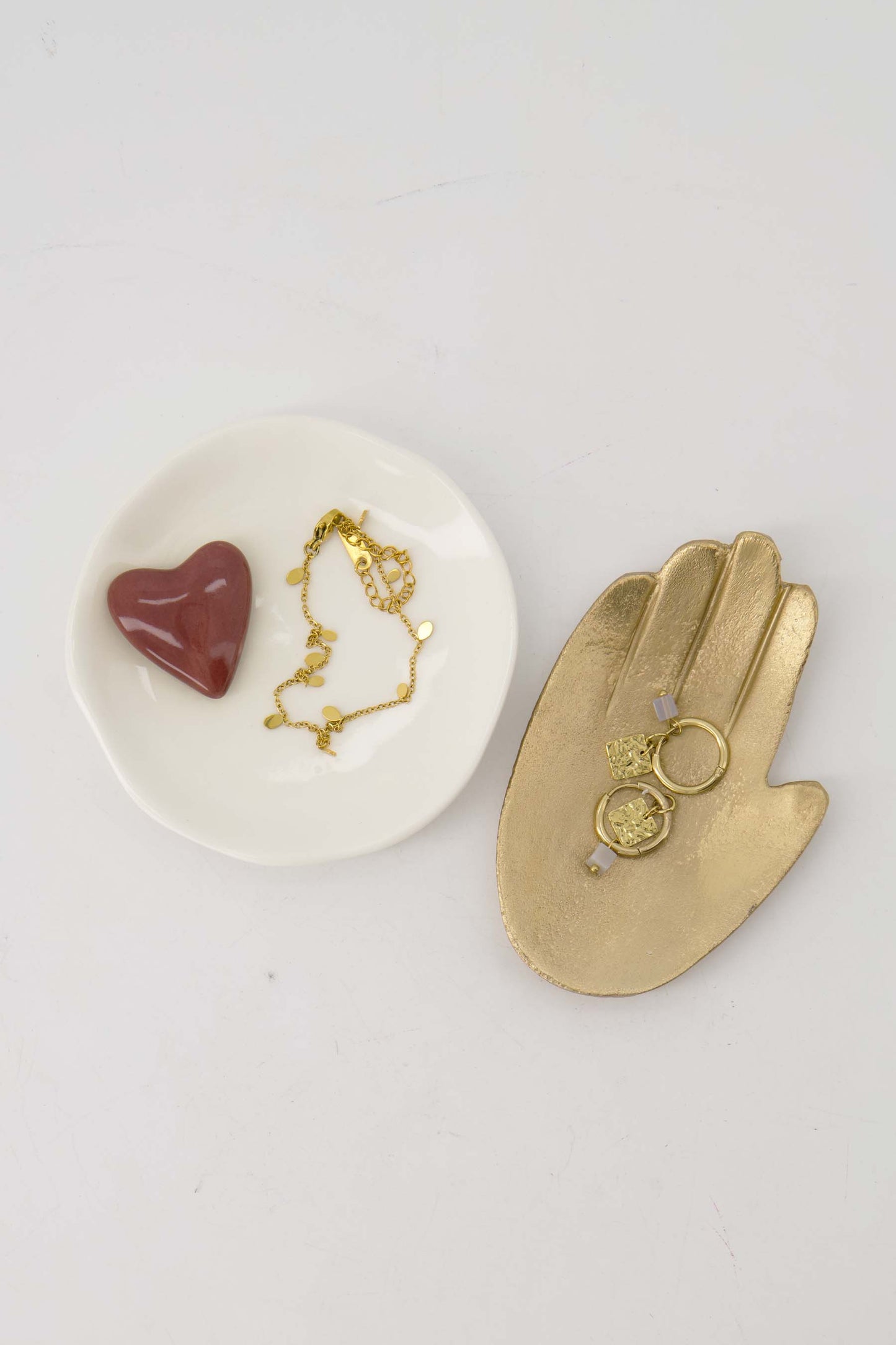 Schaaltje Hand Metaal- goud
